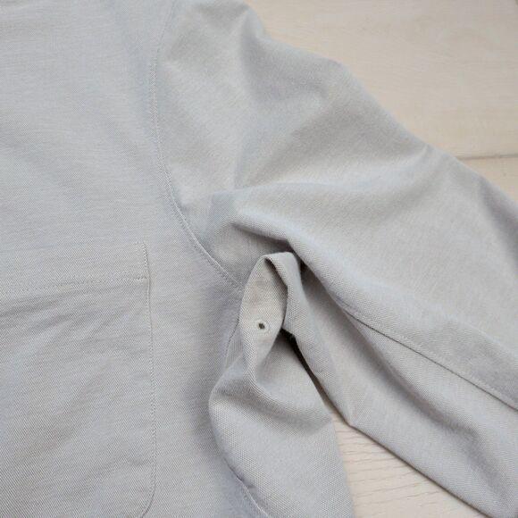 lululemon athletica Light Gray Casual Button Down Shirt - Picture 4 of 12